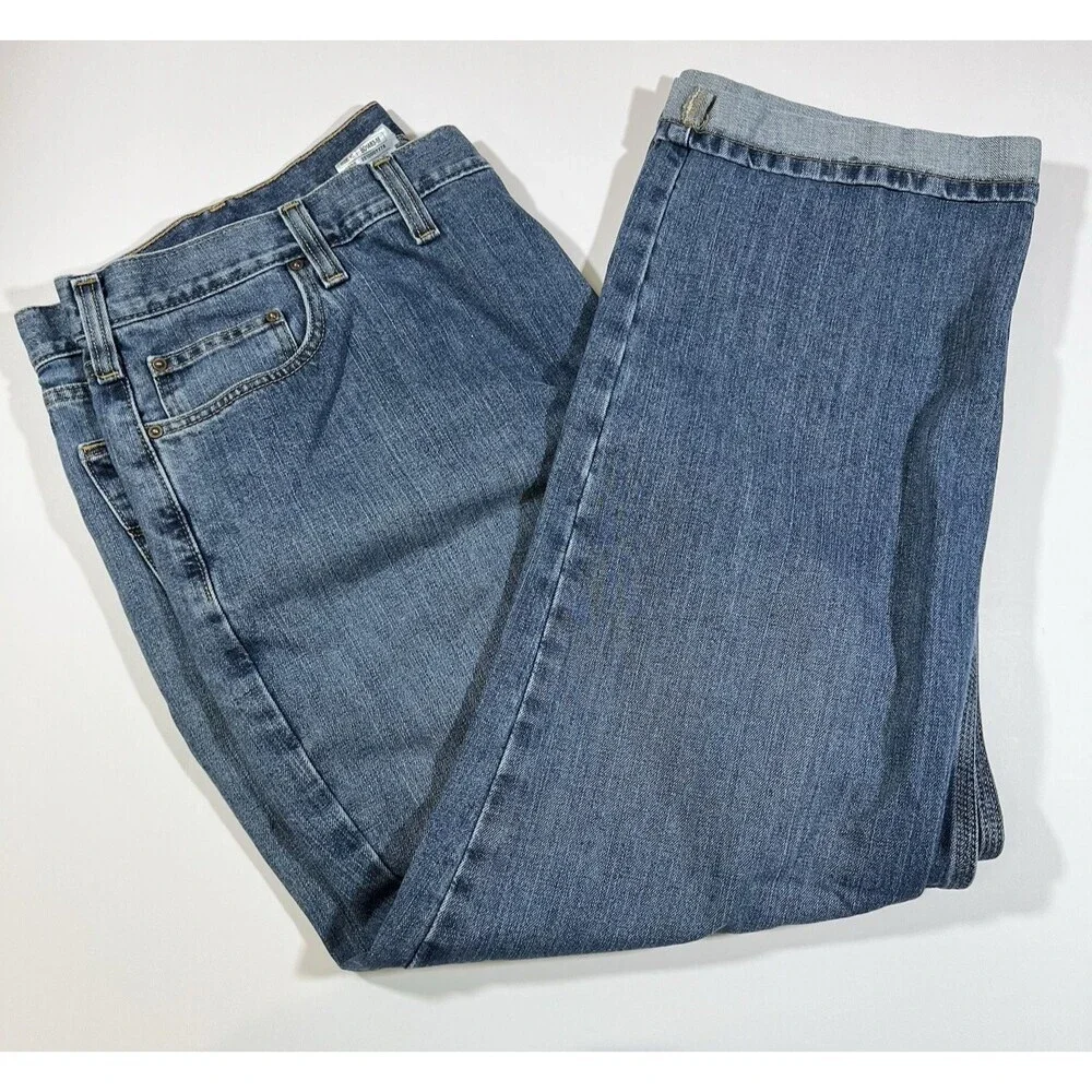 Carhartt BD1483-M Relaxed Fit Medium Wash Denim Jeans Pants Men's 46x30